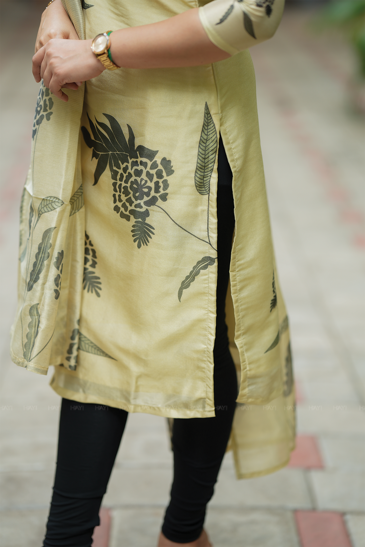 Yellow Pure Radiance 2 Piece printed Silk Blend Kurta with Dupatta