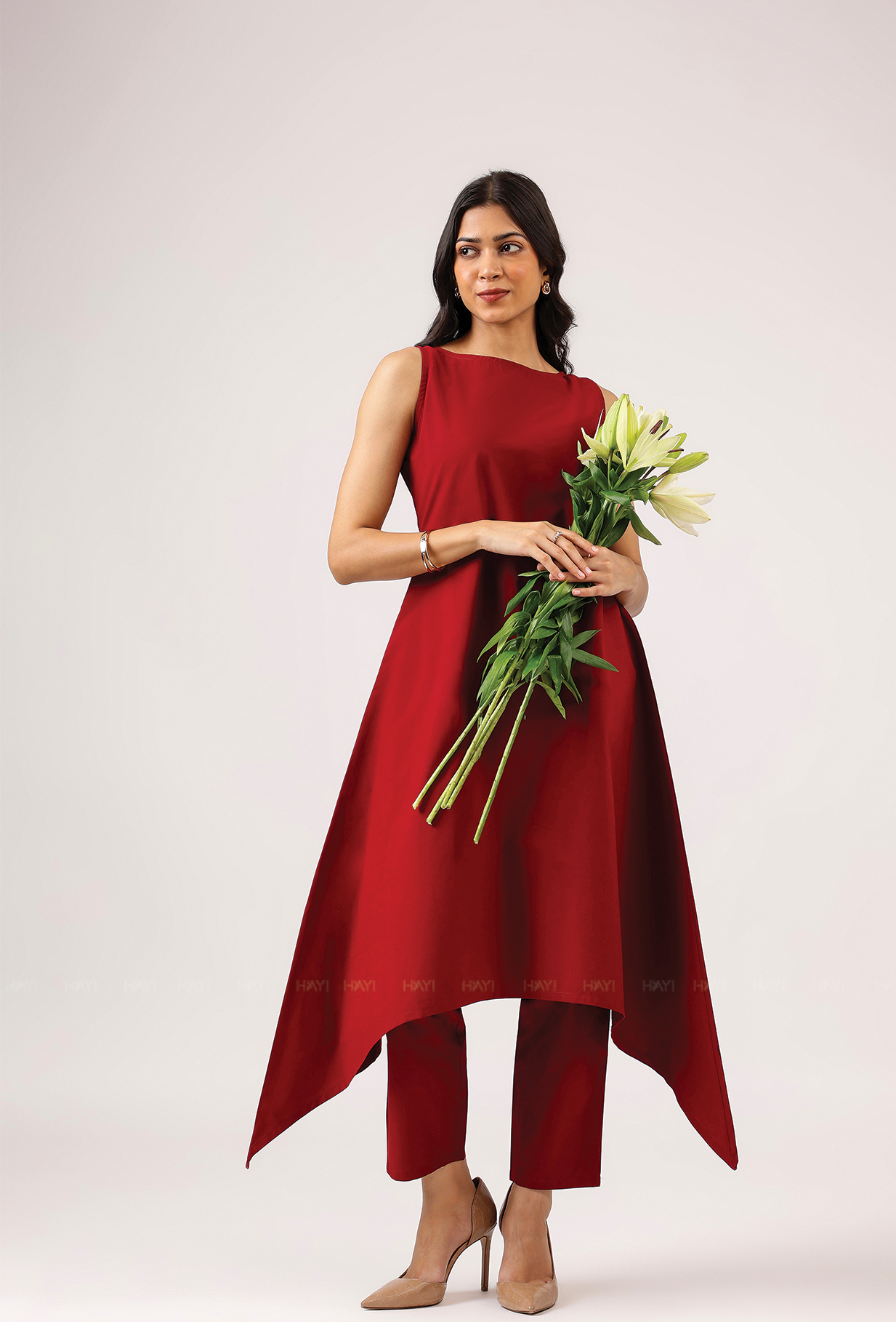 Lovelit High Love Sleeveless Boat Neck Co Ords