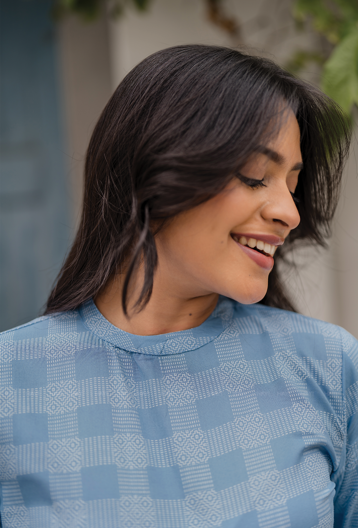 Untamed Blue with Nomadic Spirit printed Viscose Co-ords