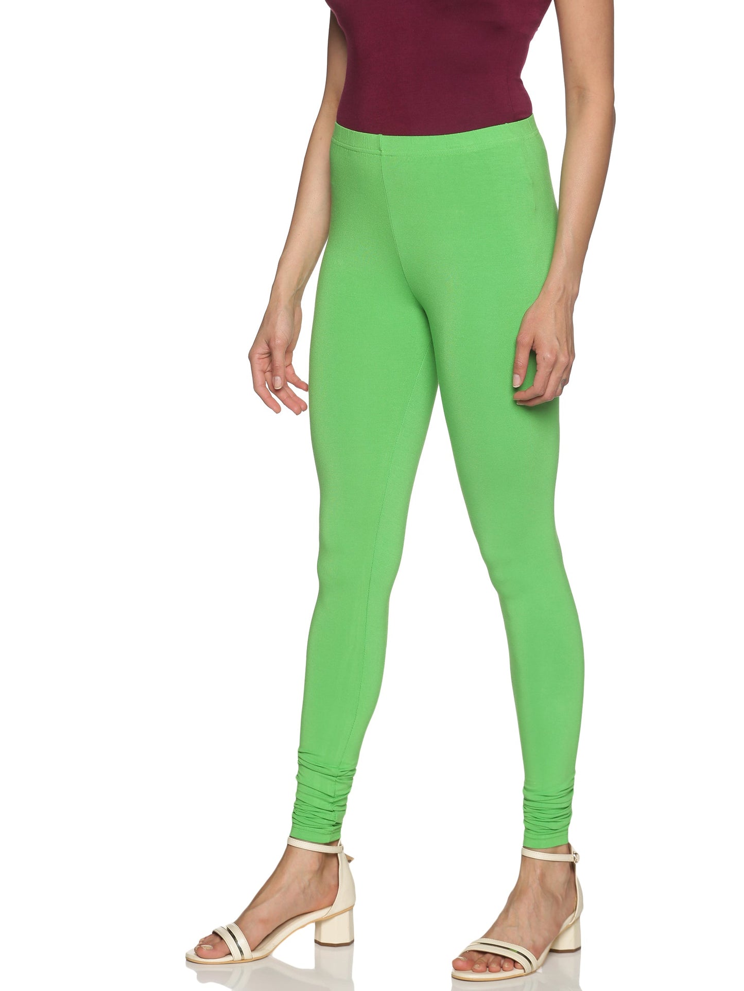 Parrot green churidar