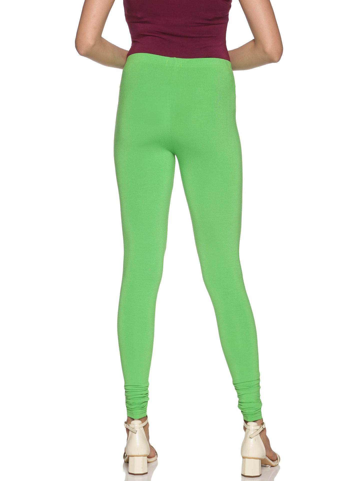 Parrot green churidar