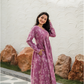 Astral Pink with Aurara Bloom floral printed Cotton Dress