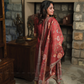 Tapestry Red printed 2 Piece Muslin Shimmer Kurta with Dupatta