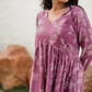 Astral Pink with Aurara Bloom floral printed Cotton Dress