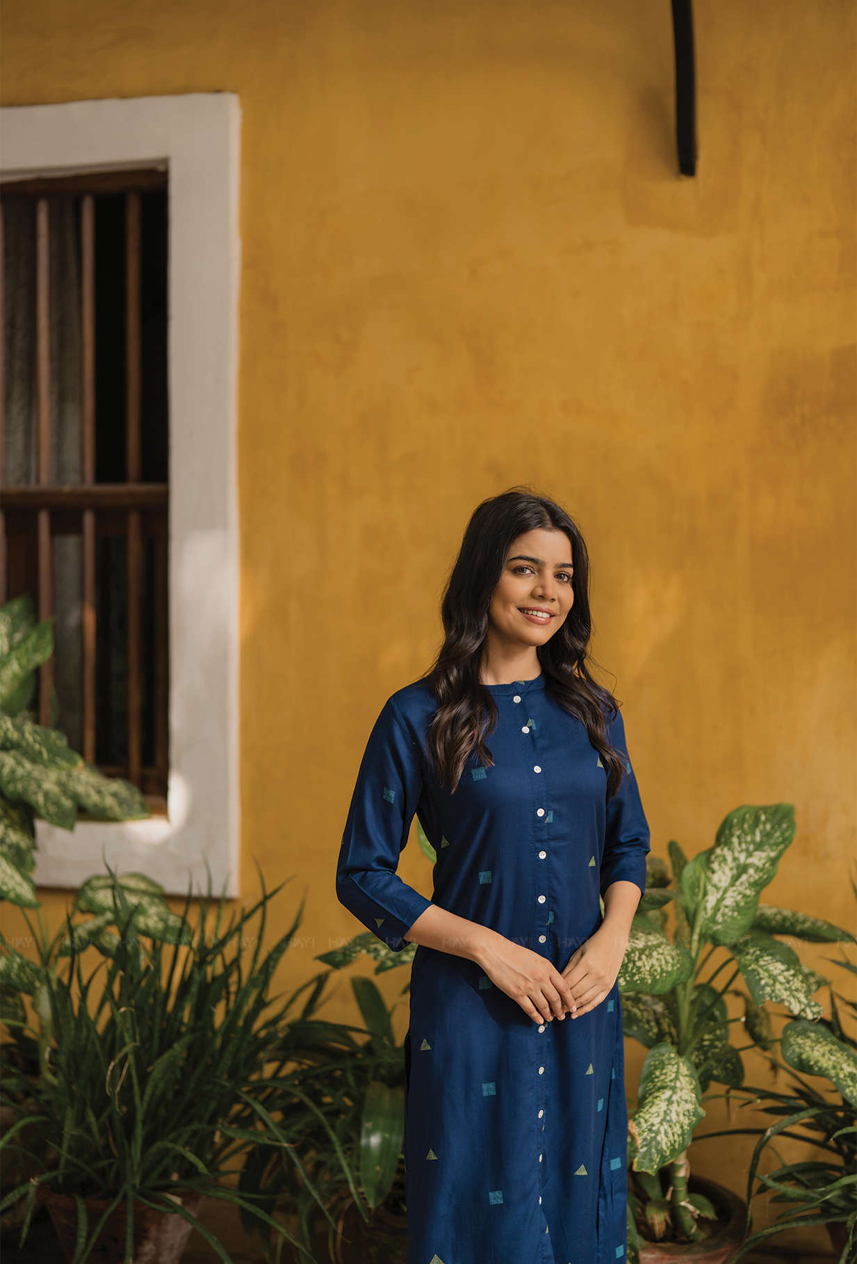 Revel Navy with Evening Glow printed Viscose Co-ords