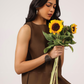Matcha My Heart Brown Sleeveless Co-Ords