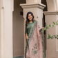 Virenya Green printed 2 Piece Linen Blend Kurta with Dupatta