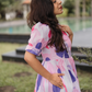 Entwine Pink with Florenza pirnted Maternity and Feeding Viscose Dress