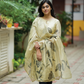 Yellow Pure Radiance 2 Piece printed Silk Blend Kurta with Dupatta