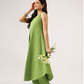 Lime After Lime Rounded Hem Sleeveless With V Neck Co Ords