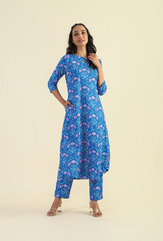 Blue Petal Archive Viscose Printed Co-Ords