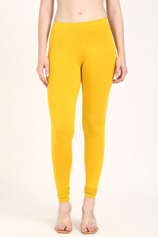 Gold yellow churidar