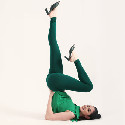 Bottle green churidar