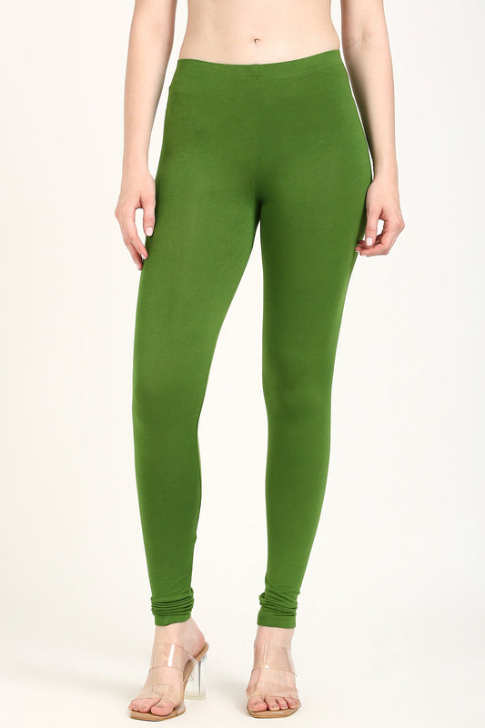 Forest green churidar